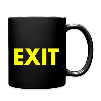 Exit - Full Colour Mug - black - Right