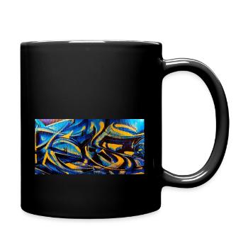 Graffiti Lisboa 2 - Tasse einfarbig - Schwarz - Rechts