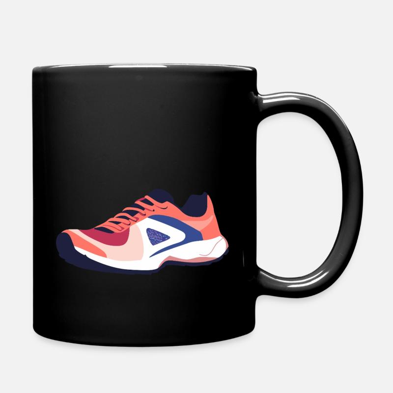Laufschuhe Laufen Läufer - Tasse einfarbig - Schwarz