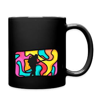 Electric Guitar Bass Player - Full Colour Mug - black - Right