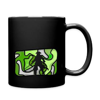 Drapeau Pirate Tête de Pirate - Mug uni - noir - Droite