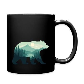 Bear Nature - Full Colour Mug - black - Right