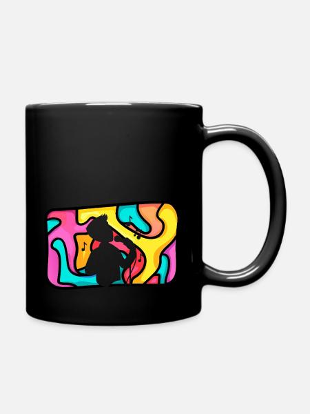 Singen Jazz Gesang - Tasse einfarbig - Schwarz