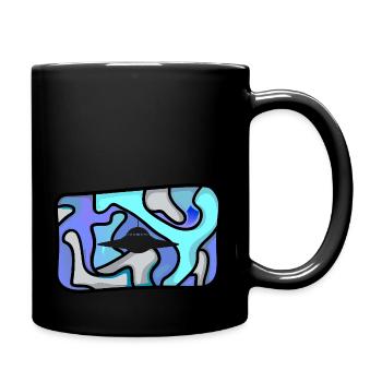 vaisseau spatial OVNI espace - Mug uni - noir - Droite