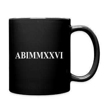 Abitur 2026 - Abitur - Roman numerals - Latin - Full Colour Mug - black - Right