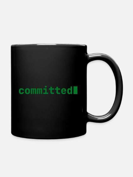 Feeling Committed | Developer mood | dark - Tasse einfarbig - Schwarz