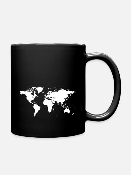 The World - Full Colour Mug - black