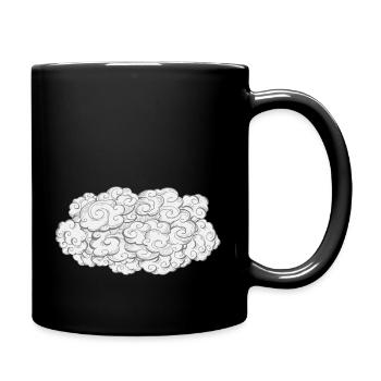 Cloud cloud | Brain cloud - Full Colour Mug - black - Right