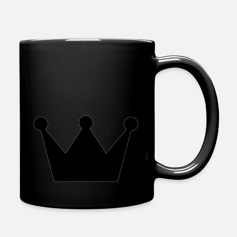 Krone - Tasse einfarbig - Schwarz