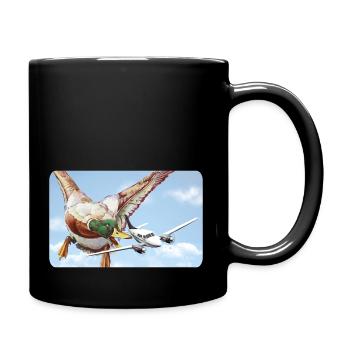 Duck attack (version 1 without speech bubble) - Full Colour Mug - black - Right