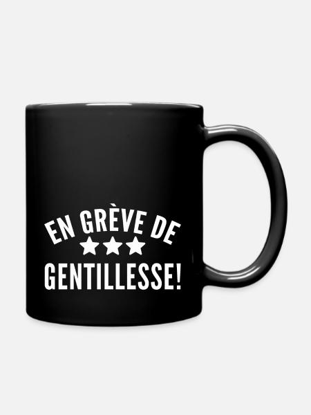 humour en grève de gentillesse - Mug uni - noir