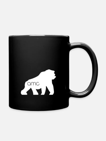 MONKEY Camouflage white - Tasse einfarbig - Schwarz