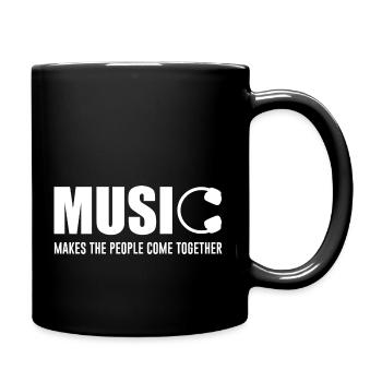 Music Makes The People Come Together - Full Colour Mug - black - Right