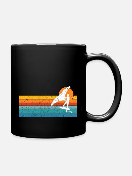 Wing Foiling Surf Surfing Surfer - Full Colour Mug - black
