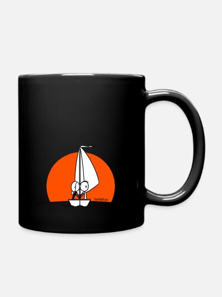 sailingstyle - kiss'n'style - Tasse einfarbig - Schwarz