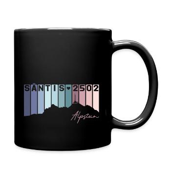 Säntis Alpstein Schwägalp St Gallen Switzerland Retro - Full Colour Mug - black - Right