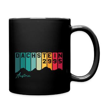Dachstein Austria Schladming Steiermark Retro Berg - Tasse einfarbig - Schwarz - Rechts