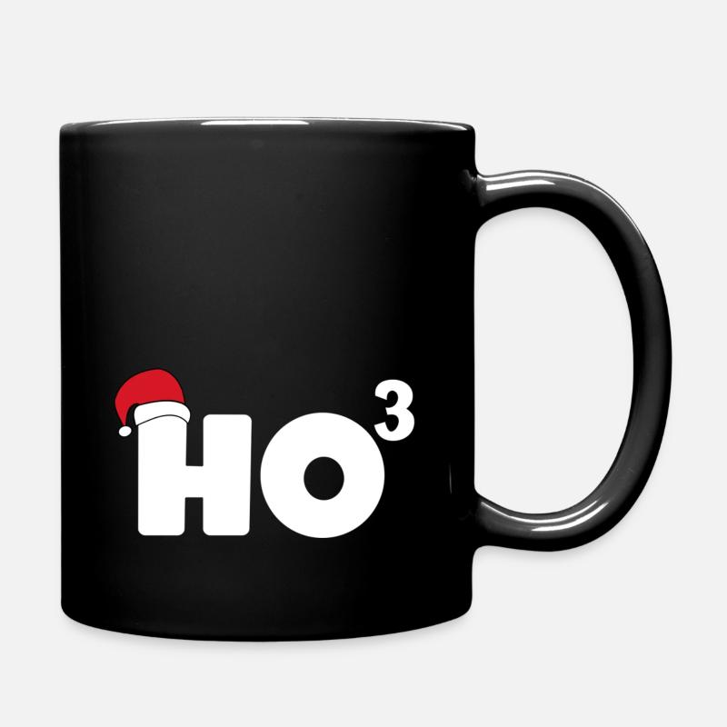HO HO HO Weihnachten Ho hoch 3 - Tasse einfarbig - Schwarz