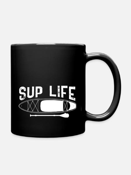 sup life Design for a sup sport follower - Full Colour Mug - black