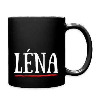 Léna Prénom Cadeau Baptême Naissance - Mug uni - noir - Droite
