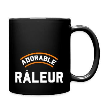 Adorable râleur cadeau homme raleur humour - Mug uni - noir - Droite