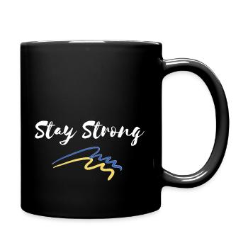 Stay Strong Ukraine - Tasse einfarbig - Schwarz - Rechts