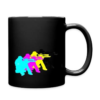 Field Target Vintage - Tasse einfarbig - Schwarz - Rechts