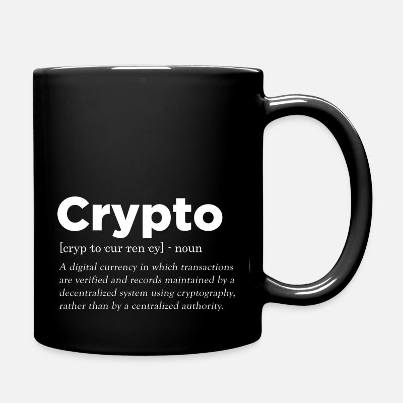 Définition de la cryptographie - Mug uni - noir