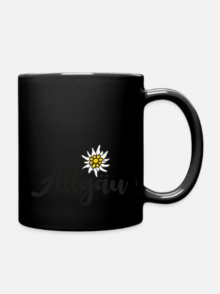 Allgäu - Tasse einfarbig - Schwarz
