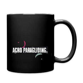 Acro Paragliding Akro Gleitschirmfliegen - Tasse einfarbig - Schwarz - Rechts