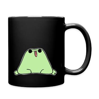 Frecher Frosch - Tasse einfarbig - Schwarz - Rechts