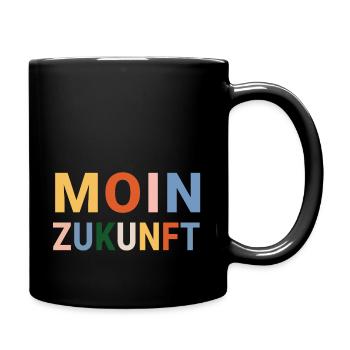 MOIN ZUKUNFT - Tasse einfarbig - Schwarz - Rechts