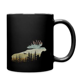 Elk - Full Colour Mug - black - Right