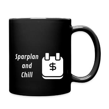 Sparplan and Chill - Tasse einfarbig - Schwarz - Rechts