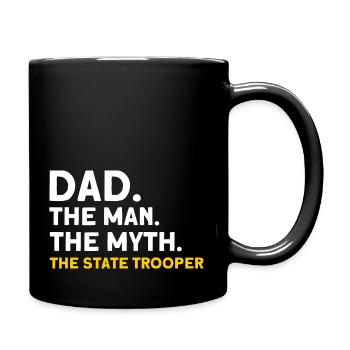 Papa Policier Du Service de Police Policier - Mug uni - noir - Droite