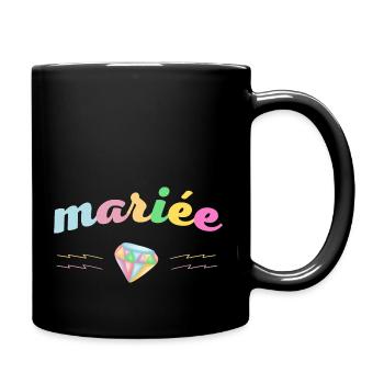 mariée de diamant - Mug uni - noir - Droite