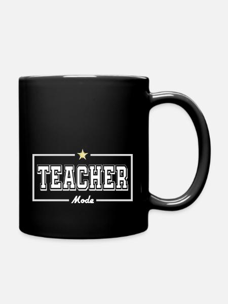 Lehrermodus ( Englisch ) - Tasse einfarbig - Schwarz