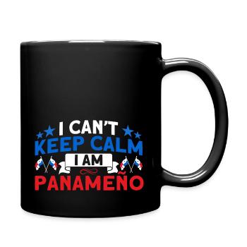 I can't keep calm Panama souvenir - Full Colour Mug - black - Right