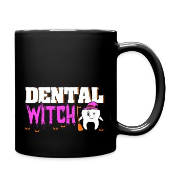 Dentist Halloween Costume Dental Assistant - Full Colour Mug - black - Right