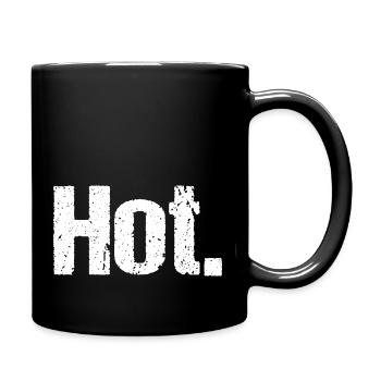 Hot. - Tasse einfarbig - Schwarz - Rechts