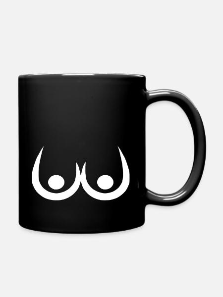 funny rude drawing - Full Colour Mug - black