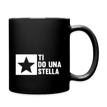 Ich gebe dir einen Stern - Tasse einfarbig - Schwarz - Rechts