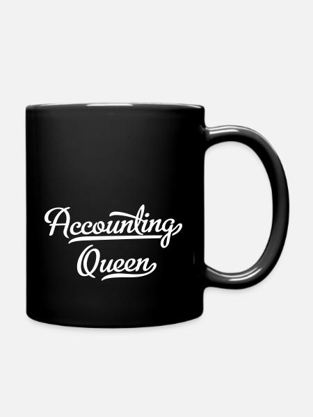 Buchhaltung - Tasse einfarbig - Schwarz
