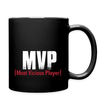Gaming Shirt - Most Vicious Player in schwarz - Tasse einfarbig - Schwarz - Rechts
