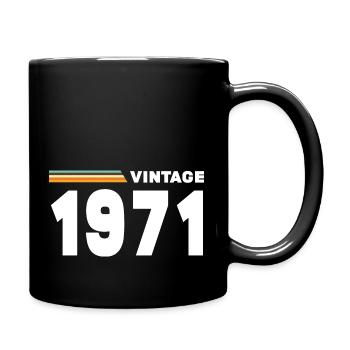 vintage 1971 - Full Colour Mug - black - Right