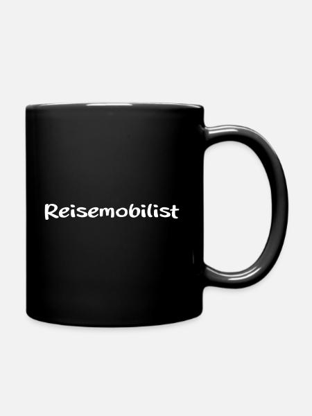 Reisemobilist - Camping - Tasse einfarbig - Schwarz