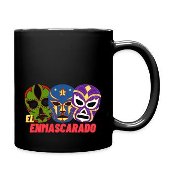 Lutteur Mex - Mug uni - noir - Droite