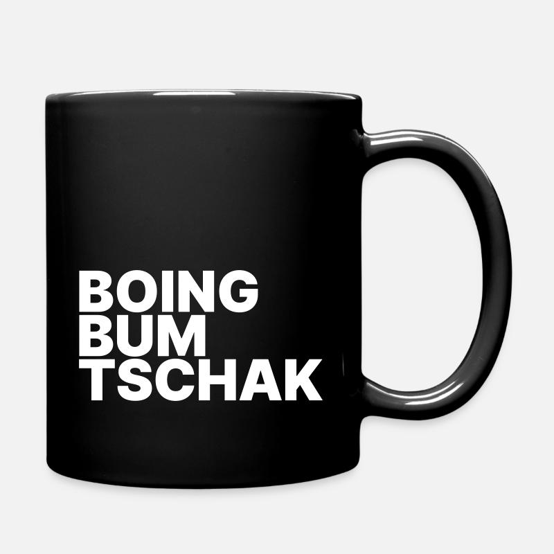 Boing Bum Tschak - Tasse einfarbig - Schwarz
