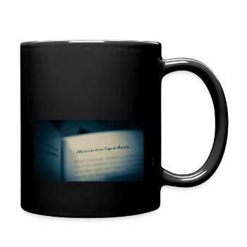 eine Frage der Motivation - Tasse einfarbig - Schwarz - Rechts