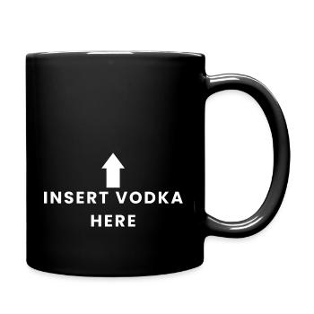 Insert Vodka Here - Full Colour Mug - black - Right